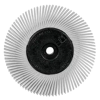Scotch-Brite Precision Radial Bristle Brush, PN-RB, 120+, 152,4 mm x 12,7 mm x 25,4 mm (6 Zoll x 1/2 Zoll x 1 Zoll), Typ A, mit Adapter