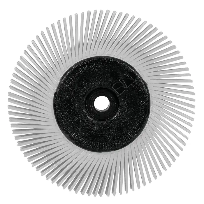 Scotch-Brite Precision Radial Bristle Brush, PN-RB, 120+, 152,4 mm x 12,7 mm x 25,4 mm (6 Zoll x 1/2 Zoll x 1 Zoll), Typ A, mit Adapter