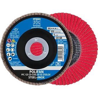 PFERD POLIFAN-Fächerscheiben PFC 125 CO-COOL 60 SG STEELOX