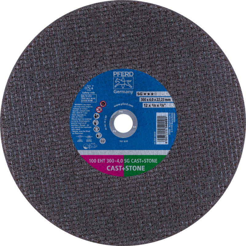 PFERD Trennscheiben 100 EHT 300-4,0 SG CAST+STONE/22,23