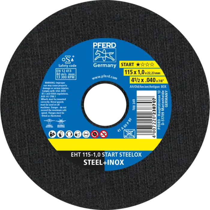 PFERD Trennscheiben EHT 115-1,0 MM START STEELOX