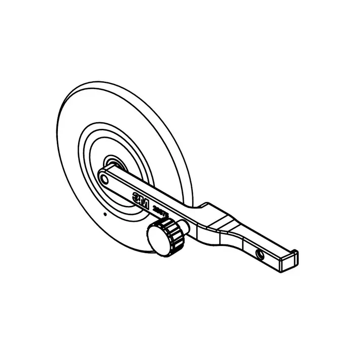 3M Kontaktarm für Feilenbandmaschine, 100 mm, 6 mm x 610 mm, 13 mm x 610 mm, für Kehlnähte und Nuten
