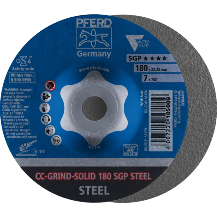 PFERD CC-GRIND (inkl. SOLID, FLEX, STRONG) CC-GRIND SOLID 180 SGP STEEL