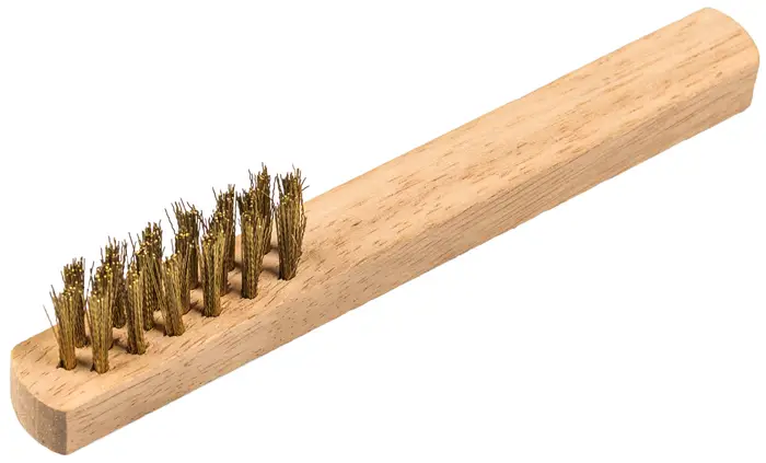 Klingspor - BHZ 600 Zündkerzenbürste Anzahl Reihen 3, 45 x 17 x 145 mm Holzgriff 0,17 Messing