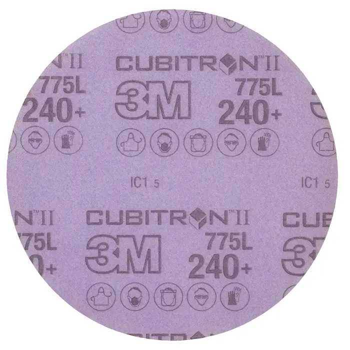 3M Cubitron II Hookit Filmscheibe 775L, 150 mm, 240+, ungelocht