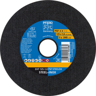 PFERD Trennscheiben EHT 125-1,0 PSF STEELOX (10)