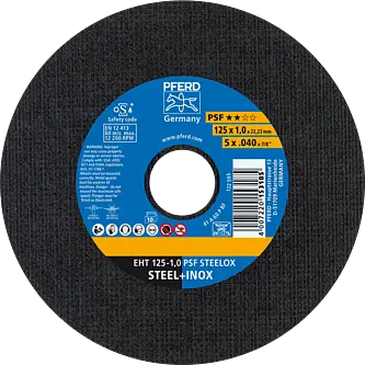 PFERD Trennscheiben EHT 125-1,0 PSF STEELOX (10)