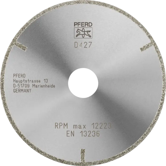 PFERD Dia.- und CBN-Trennwerkzeuge Galvanik D1A1R 125-2-22,23 D 427 GAG