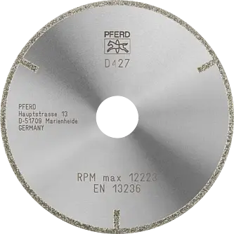 PFERD Dia.- und CBN-Trennwerkzeuge Galvanik D1A1R 125-2-22,23 D 427 GAG