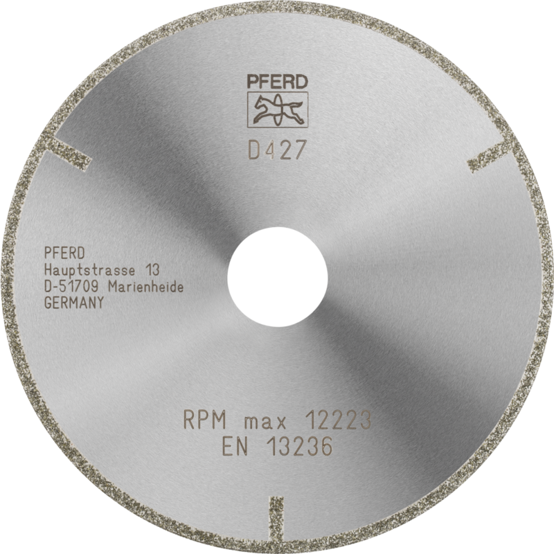 PFERD Dia.- und CBN-Trennwerkzeuge Galvanik D1A1R 125-2-22,23 D 427 GAG