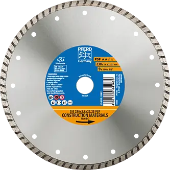 PFERD Diamantwerkzeuge für die Bauindustrie DG 230 x 2,6 x 22,23 PSF (ZA)