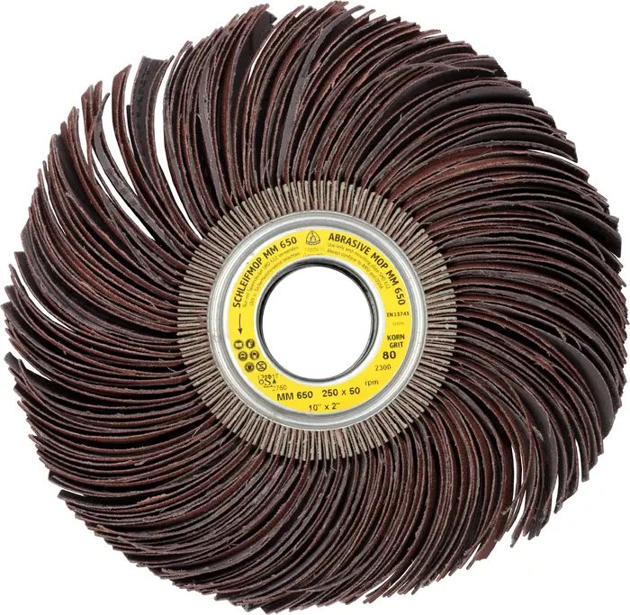 Klingspor - MM 650 Schleifmopräder LS 309 JF, 250 x 50 x 43,1 mm Korn 180