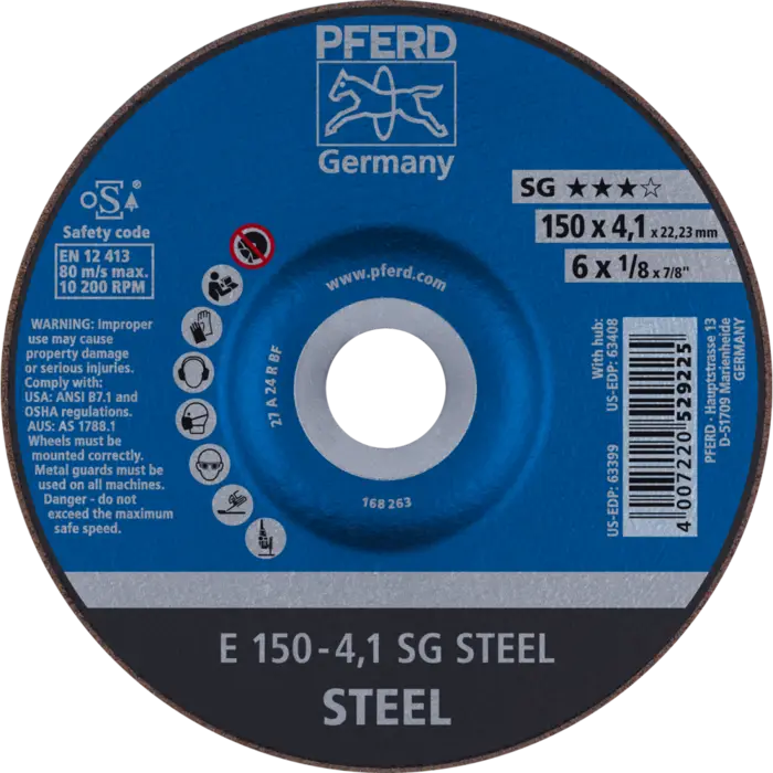 PFERD Schruppscheiben E 150-4,1 SG STEEL