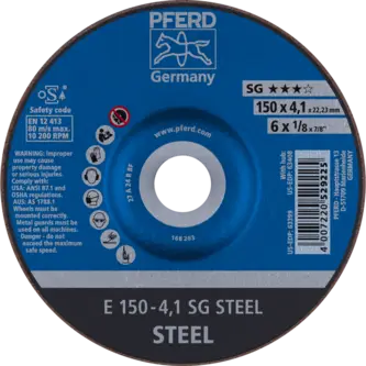 PFERD Schruppscheiben E 150-4,1 SG STEEL