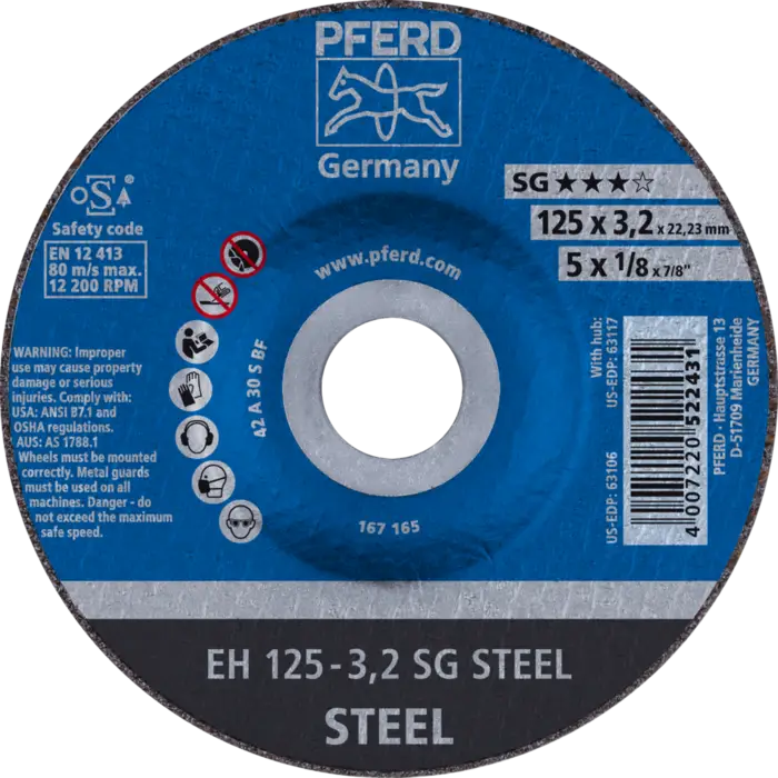 PFERD Trennscheiben EH 125-3,2 SG STEEL