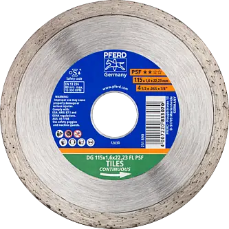 PFERD Diamantwerkzeuge für die Bauindustrie DG 115 x 1,6 x 22,23 FL PSF (ZA)