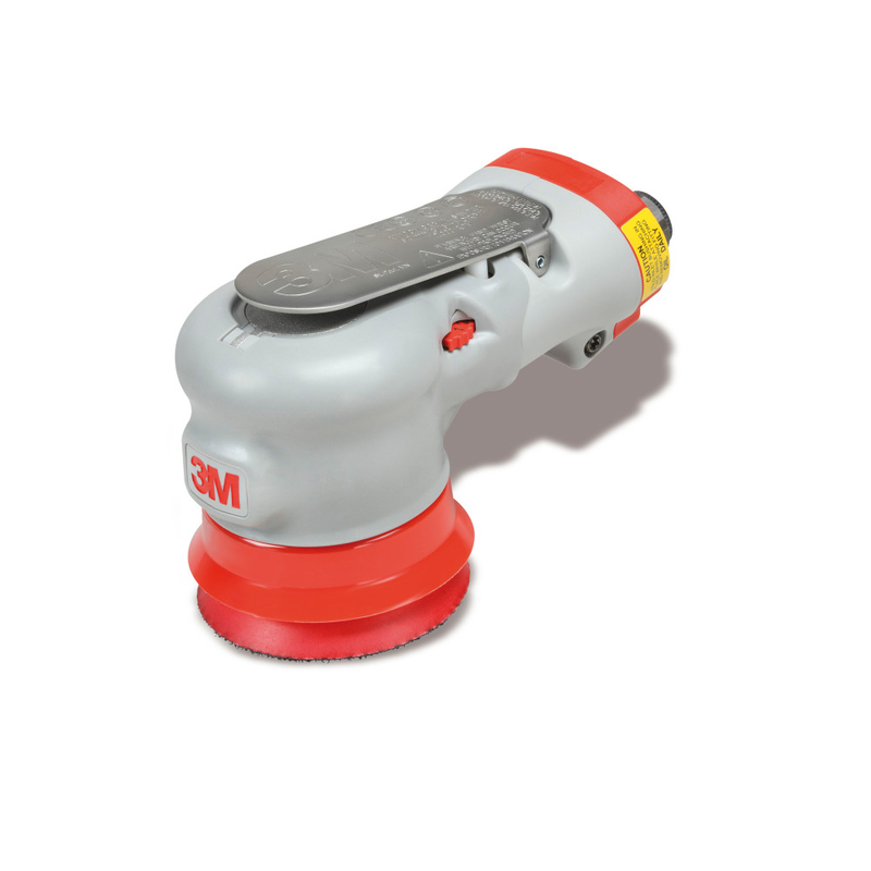 3M Einhand-Druckluft-Exzenterschleifer Serie Elite, 75 mm, ohne Absaugung, 5 mm Schleifhub, 1/4"-Gewinde