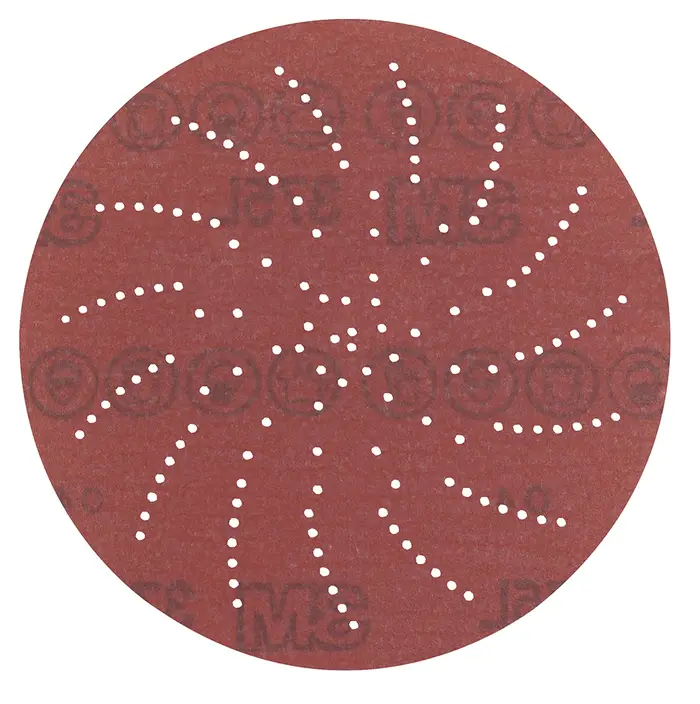 3M Xtract Film Disc 375L, P240 3MIL, 6 in, Die 600LG, 50/Carton, 250ea/Case