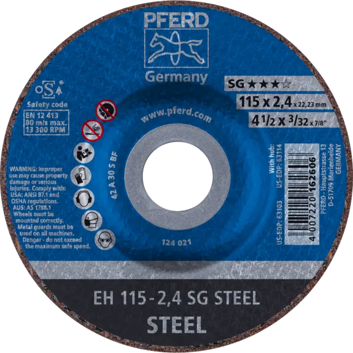 PFERD Trennscheiben EH 115-2,4 SG STEEL