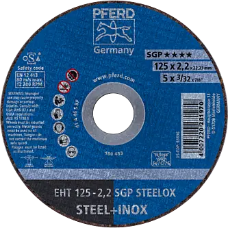 PFERD Trennscheiben EHT 125-2,2 SGP STEELOX