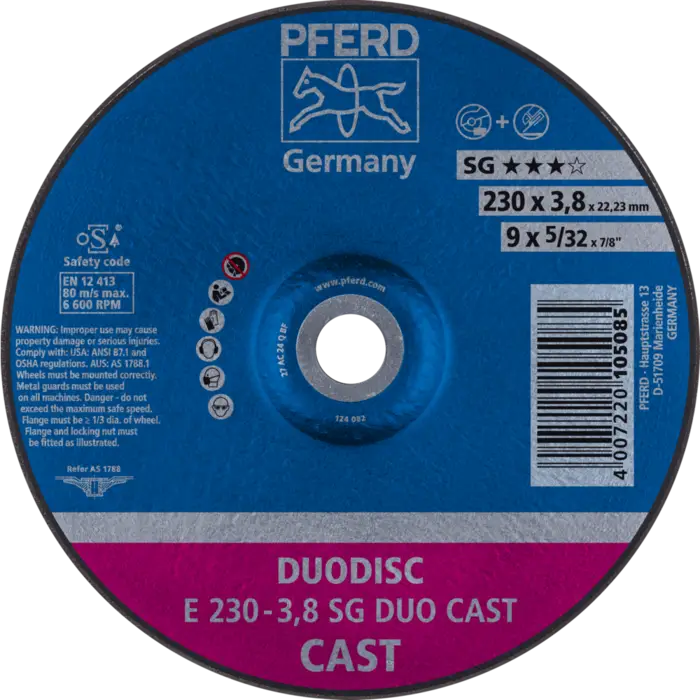 PFERD Trennscheiben E 230-3,8 SG DUO CAST