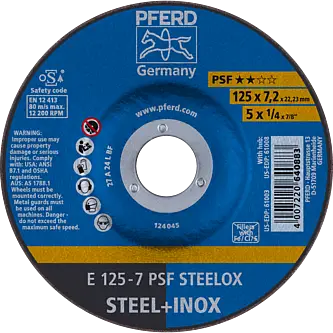 PFERD Schruppscheiben E 125-7 PSF STEELOX
