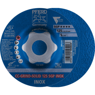 PFERD CC-GRIND (inkl. SOLID, FLEX, STRONG) CC-GRIND SOLID 125 SGP INOX