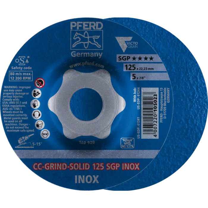 PFERD CC-GRIND (inkl. SOLID, FLEX, STRONG) CC-GRIND SOLID 125 SGP INOX