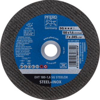 PFERD Trennscheiben EHT 180-1,6 SG STEELOX