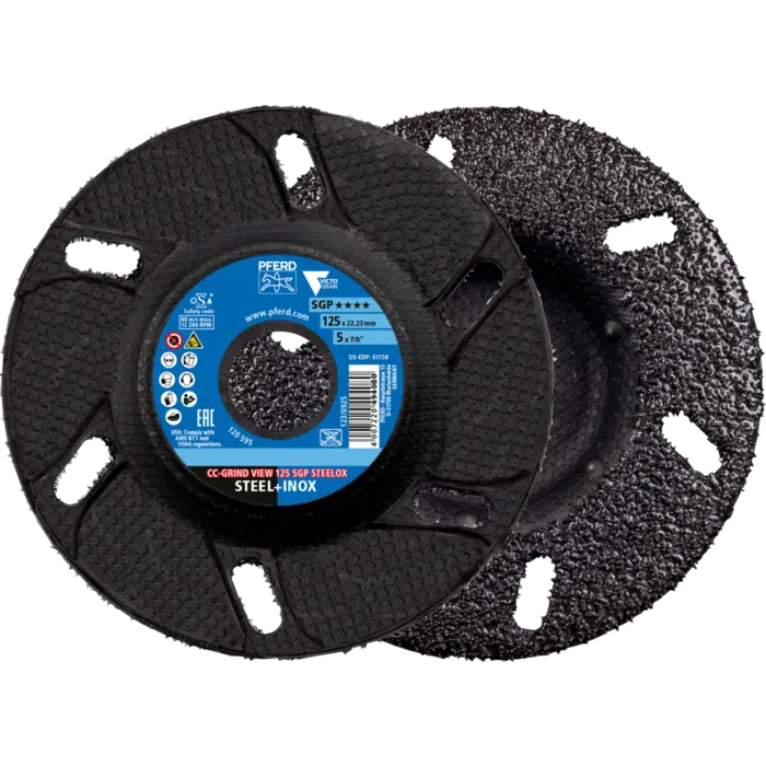 PFERD CC-GRIND (inkl. SOLID, FLEX & STRONG) CC-GRIND VIEW 125 SGP STEELOX