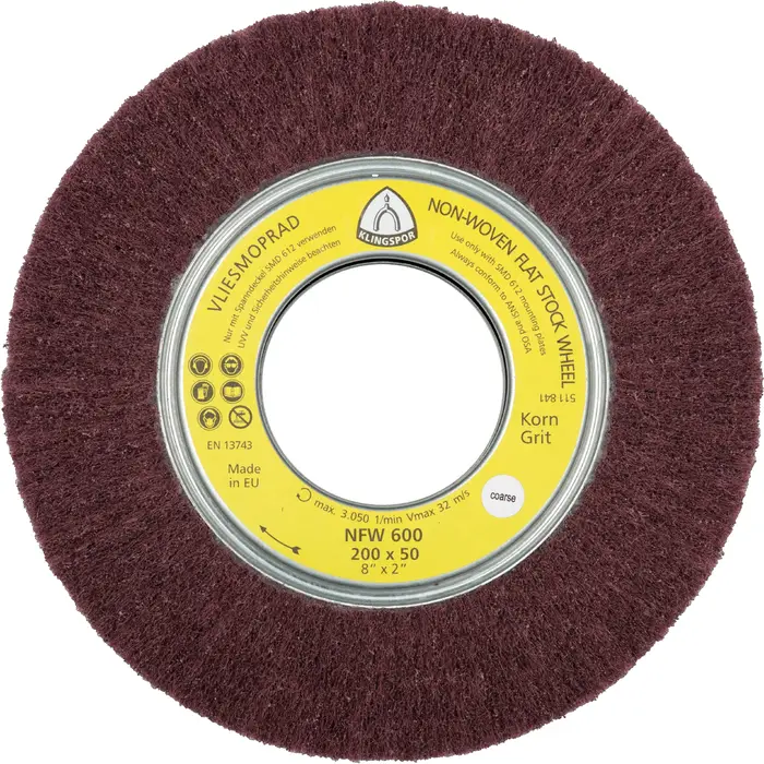 Klingspor - NFW 600 Vliesräder, 165 x 50 x 43,1 mm Medium Korund