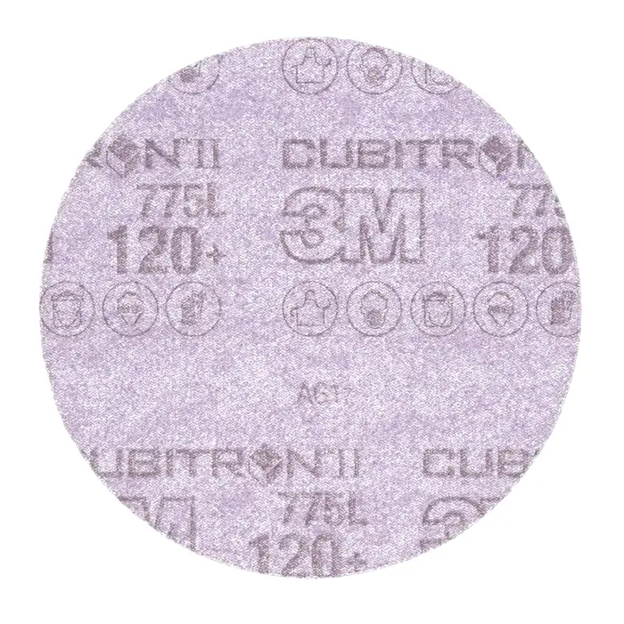 3M Cubitron II Hookit Filmscheibe 775L, 125 mm, 120+, ungelocht