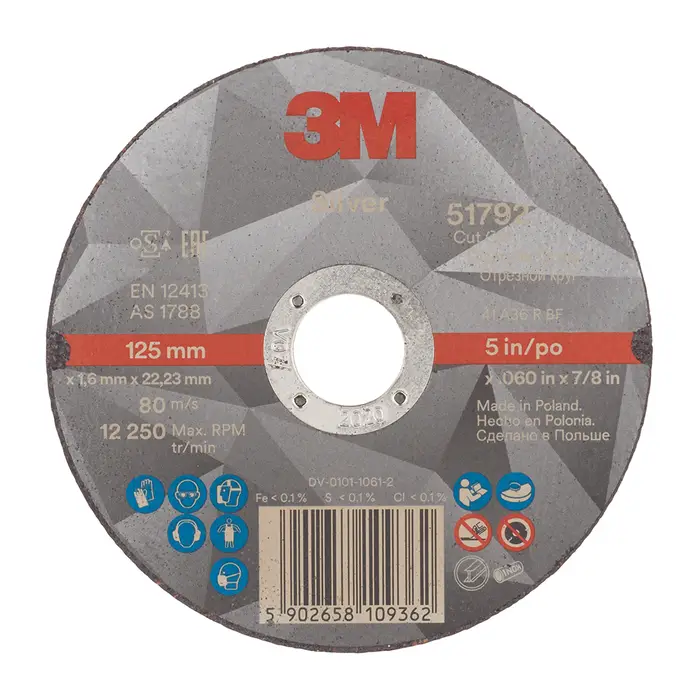3M Silver Trennscheibe, T41, 125 mm x 1,6 mm x 22 mm