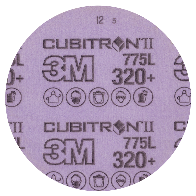 3M Cubitron II Hookit Filmscheibe 775L, 125 mm, 320+, ungelocht