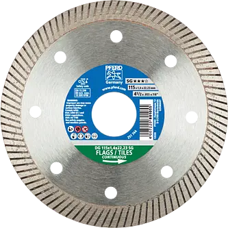 PFERD Diamantwerkzeuge für die Bauindustrie DG 115 x 1,4 x 22,23 FL SG