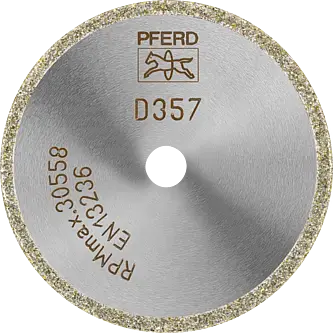 PFERD Dia.- und CBN-Trennwerkzeuge Galvanik D1A1R 50-2-10 D 357 GAD