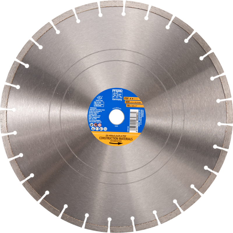 PFERD Diamantwerkzeuge für die Bauindustrie DS 400X3,2X25,4 PSF