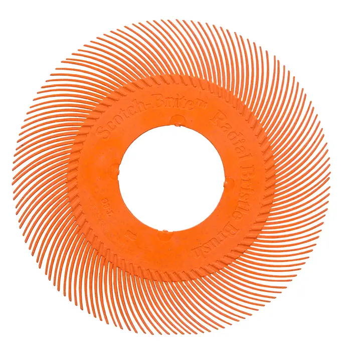 Scotch-Brite Precision Radial Bristle Brush, PN-RB, 80+, 193,675 mm (7-5/8 Zoll), Typ C, ohne Adapter
