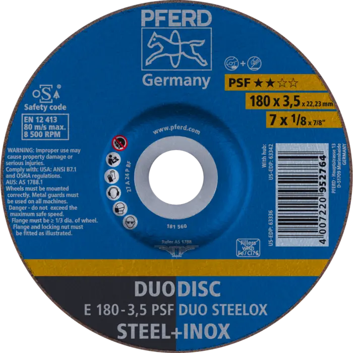 PFERD Trennscheiben E 180-3,5 PSF DUO STEELOX