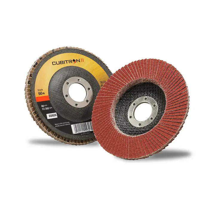 3M Cubitron II Fächerscheibe 967A, 180 mm x 22 mm, 40+, flach