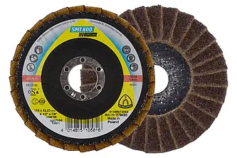 Klingspor - SMT 800 Schleifmopteller Vlies, 115 x 22,23 mm Coarse Korund gewölbt