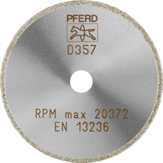PFERD Dia.- und CBN-Trennwerkzeuge Galvanik D1A1R 75-2-10 D 357 GAD