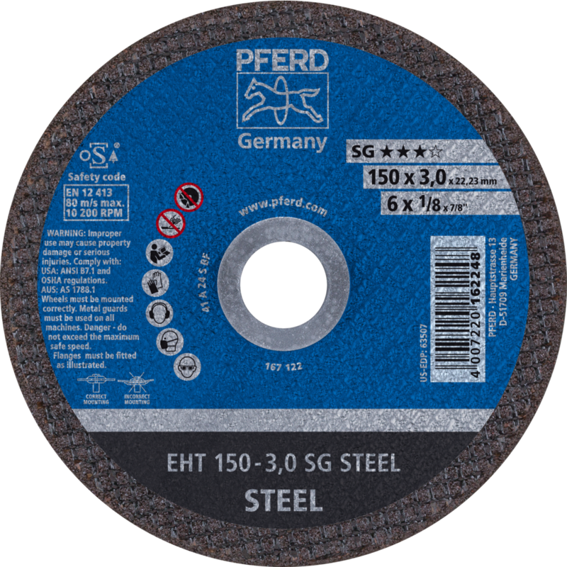 PFERD Trennscheiben EHT 150-3,0 SG STEEL