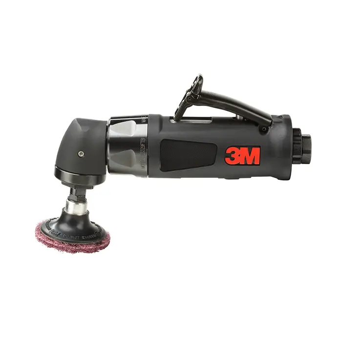 3M Roloc Druckluft-Winkelschleifer 2. Generation, 50 mm, 0,5 PS, 12.000 U/min, 6 mm Spannzange