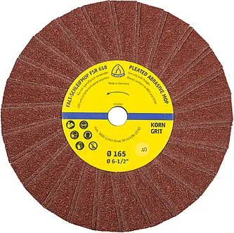 Klingspor - FSR 618 Schleifmopräder, 165 x 14 mm Korn 150 Einreihig 2 Lamellen pro Paket