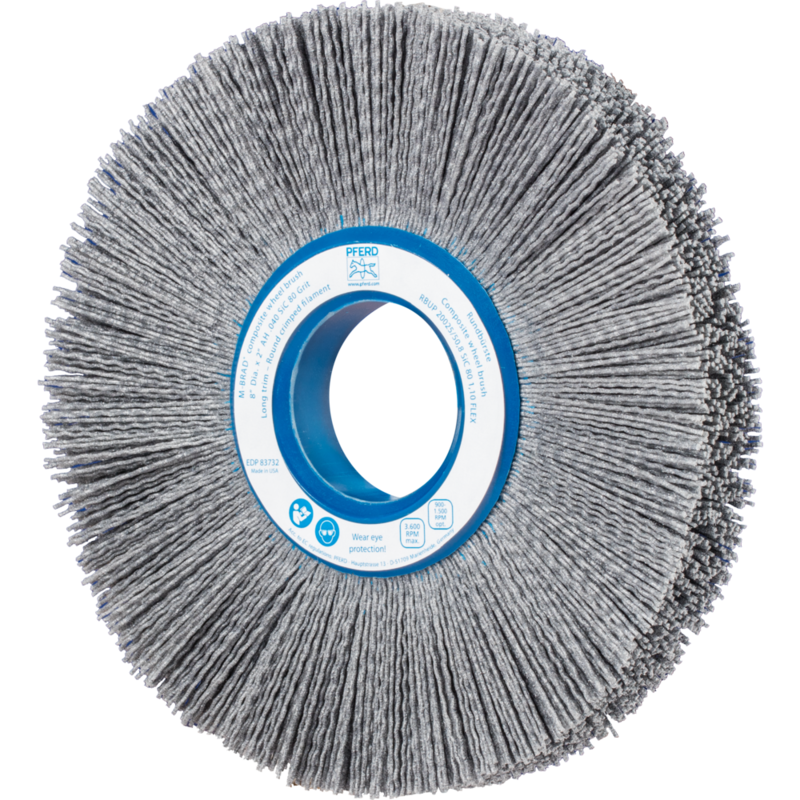 PFERD Bürsten mit Plastikkörper RBUP 20025/50,8 SiC 80 1,10 FLEX