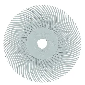 Scotch-Brite Precision Radial Bristle Brush, PN-RB, 120+, 76,2 mm x 9,525 mm (3 Zoll x 3/8 Zoll), Typ C