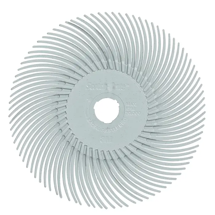 Scotch-Brite Precision Radial Bristle Brush, PN-RB, 120+, 76,2 mm x 9,525 mm (3 Zoll x 3/8 Zoll), Typ C