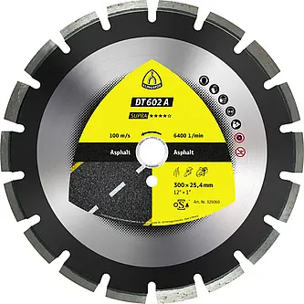 Klingspor - DT 602 A Diamanttrennscheibe, 300 x 2,8 x 20 mm 18 Segmente 40 x 2,8 x 10 mm, Weitverzahnt