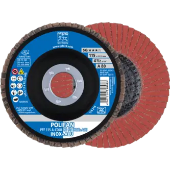 PFERD POLIFAN-Fächerscheiben PFF 115 A-COOL 80 SG INOX+ALU